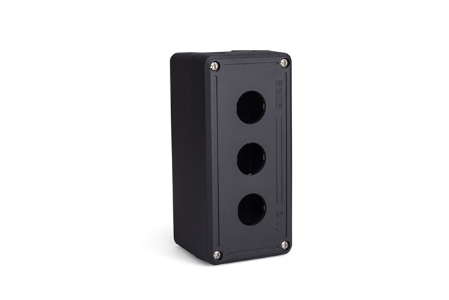 PY Series Plastic 3 Holes EMPTY Black-Black Control Box